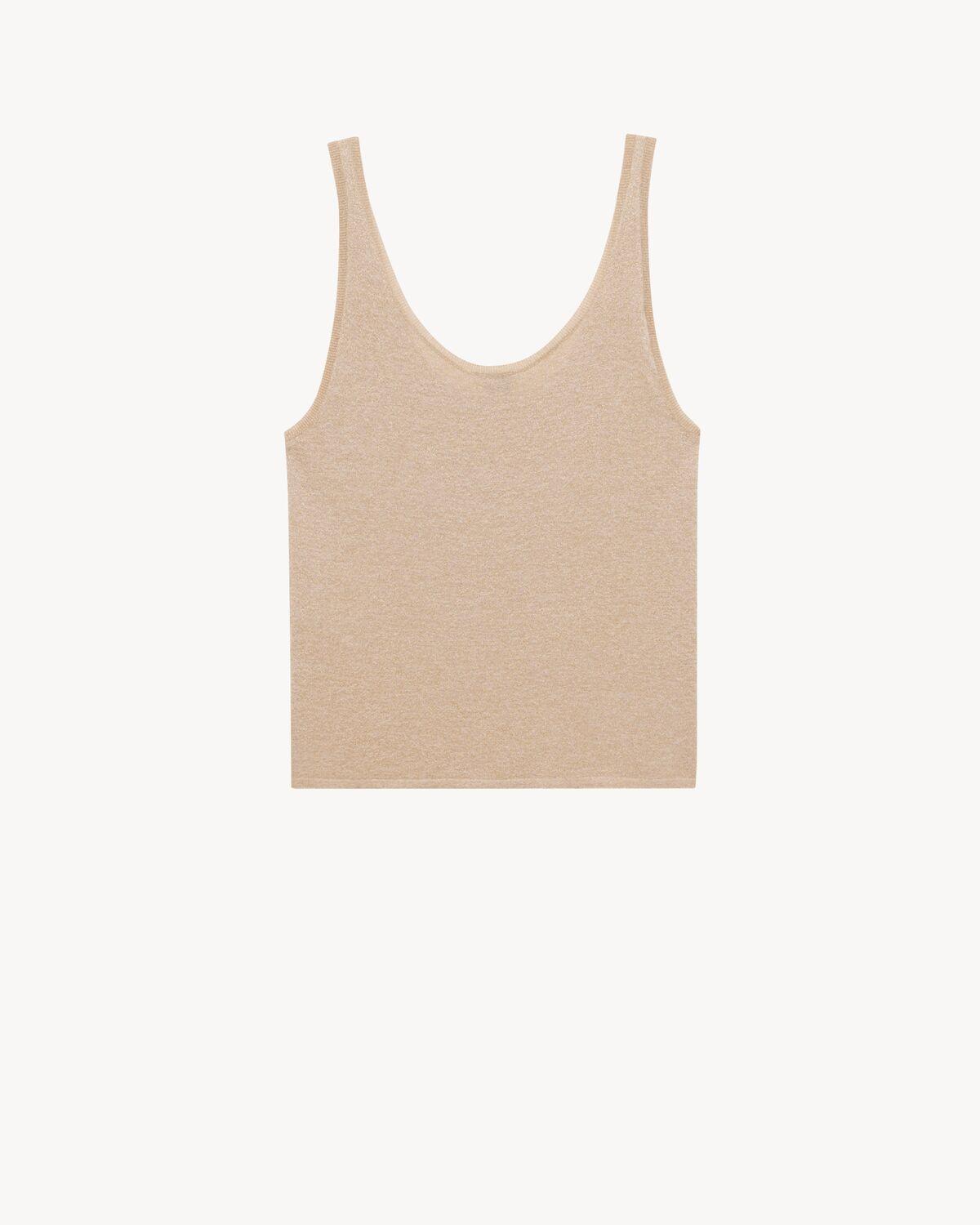 tank top in lurex knit | Saint Laurent | YSL.com Product Image