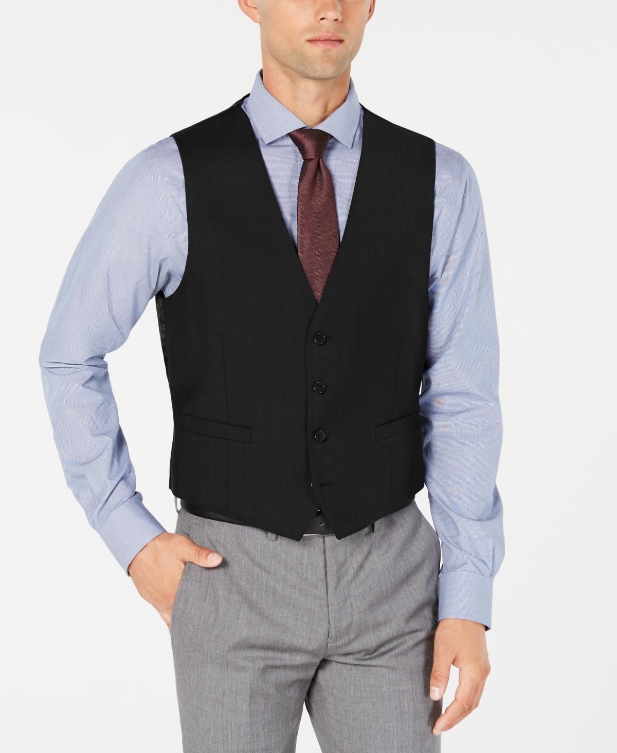 Calvin Klein Mens Slim-Fit Wool Infinite Stretch Suit Vest Product Image