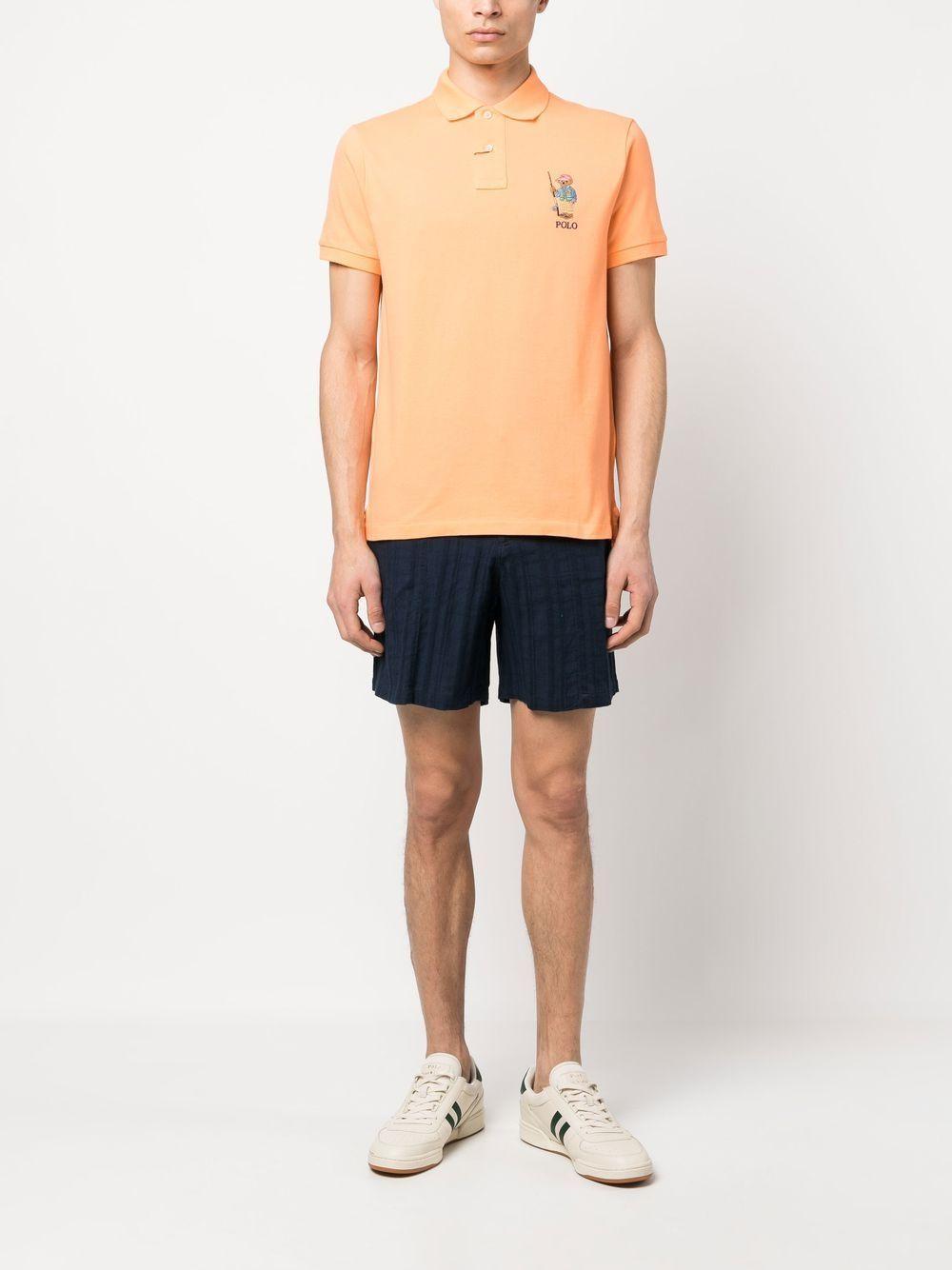 POLO RALPH LAUREN Polo Bear Polo Shirt In Orange Product Image