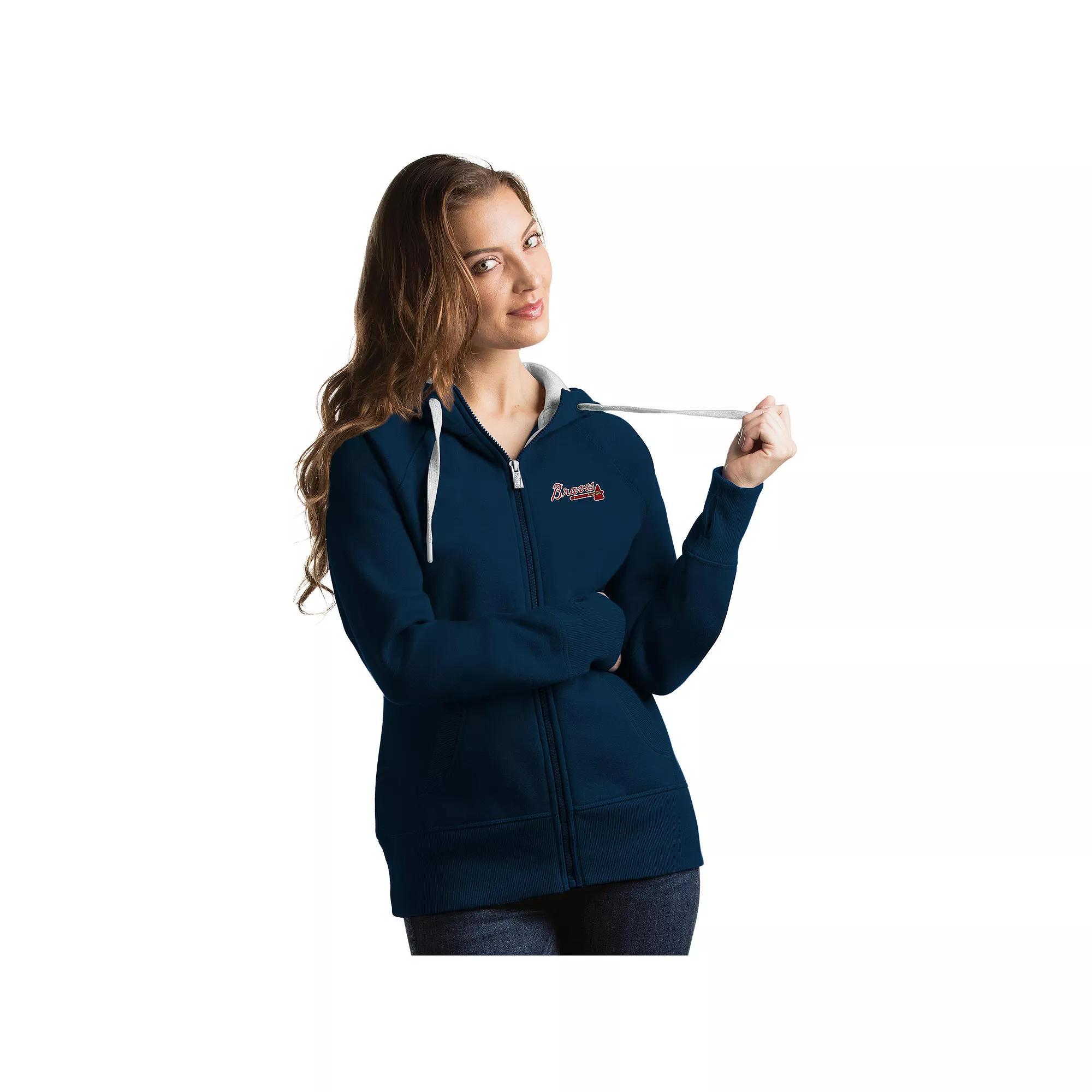 Womens Antigua Seattle Mariners Victory Full-Zip Hoodie Blue Product Image