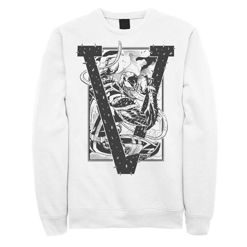 Men's Marvel V is for Venom Sweatshirt, Size: Small, White Product Image