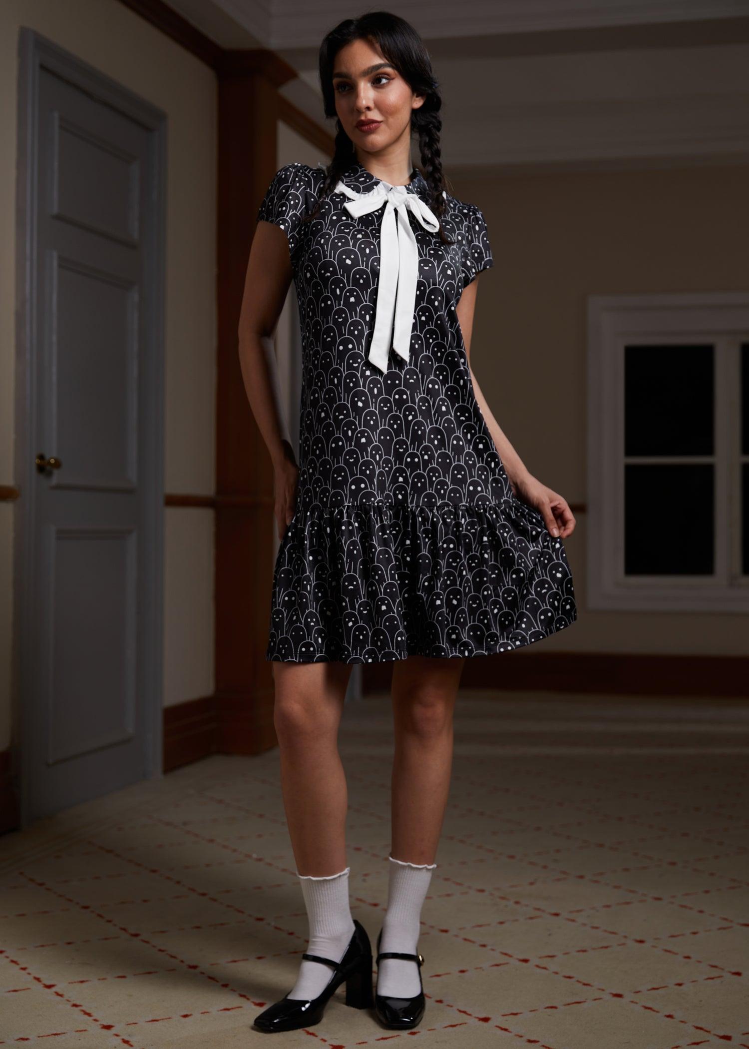 Mornings in the Mist Ruffle Dress Product Image