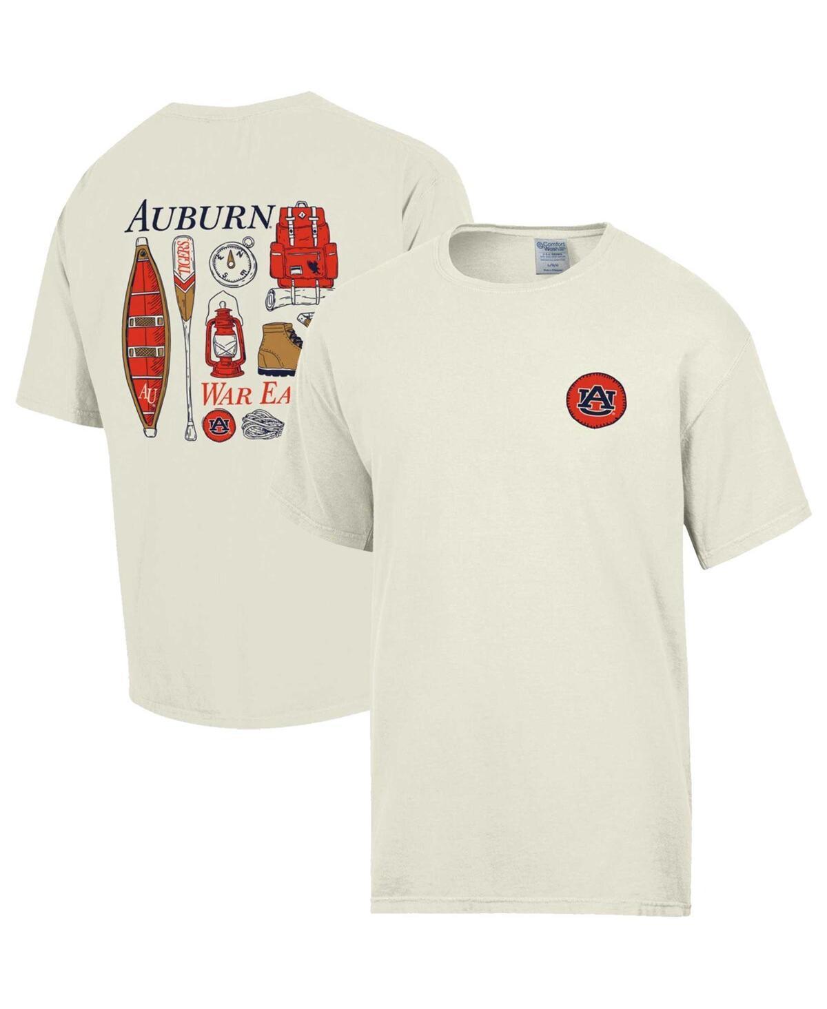 Men's Comfort Wash Cream Auburn Tigers Camping Trip T-Shirt, Size: XL, Beige Product Image