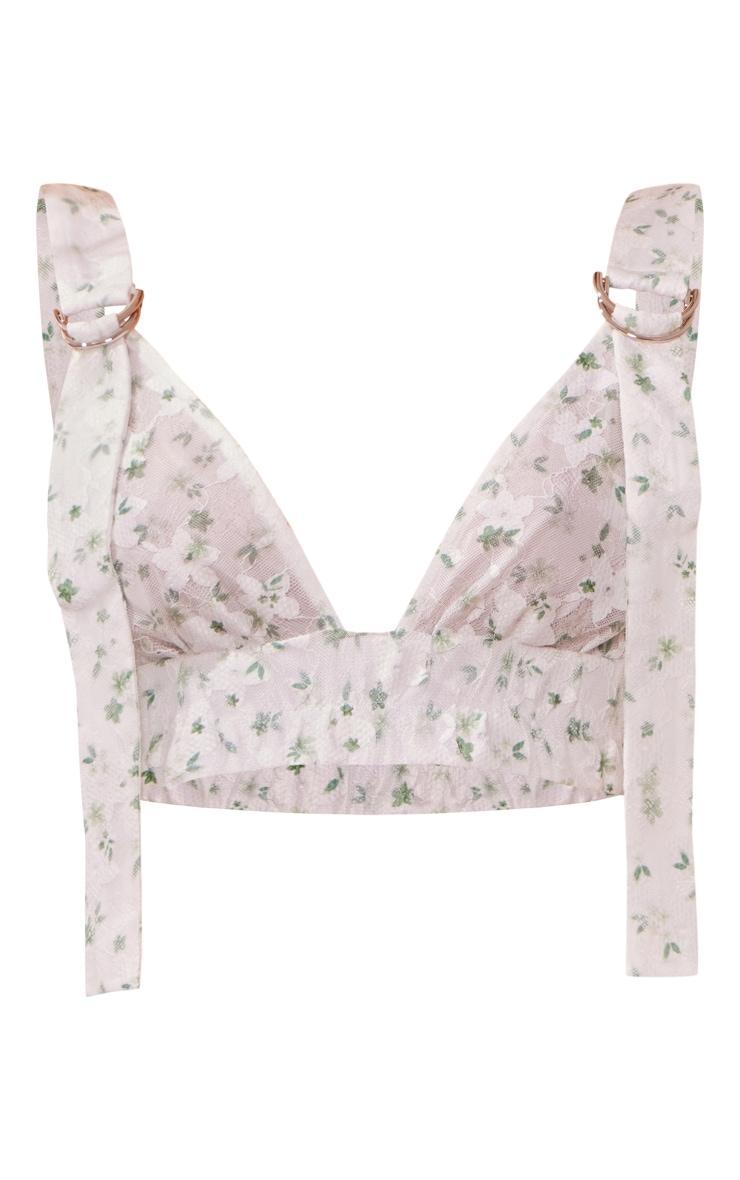 White Floral Lace Bralet Product Image
