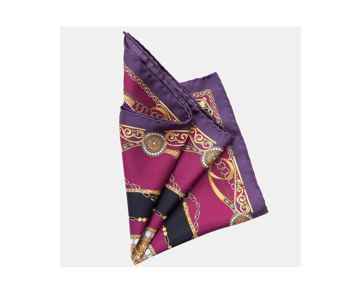 Elizabetta Mens Bernini - Large Silk Pocket Square for Men Product Image