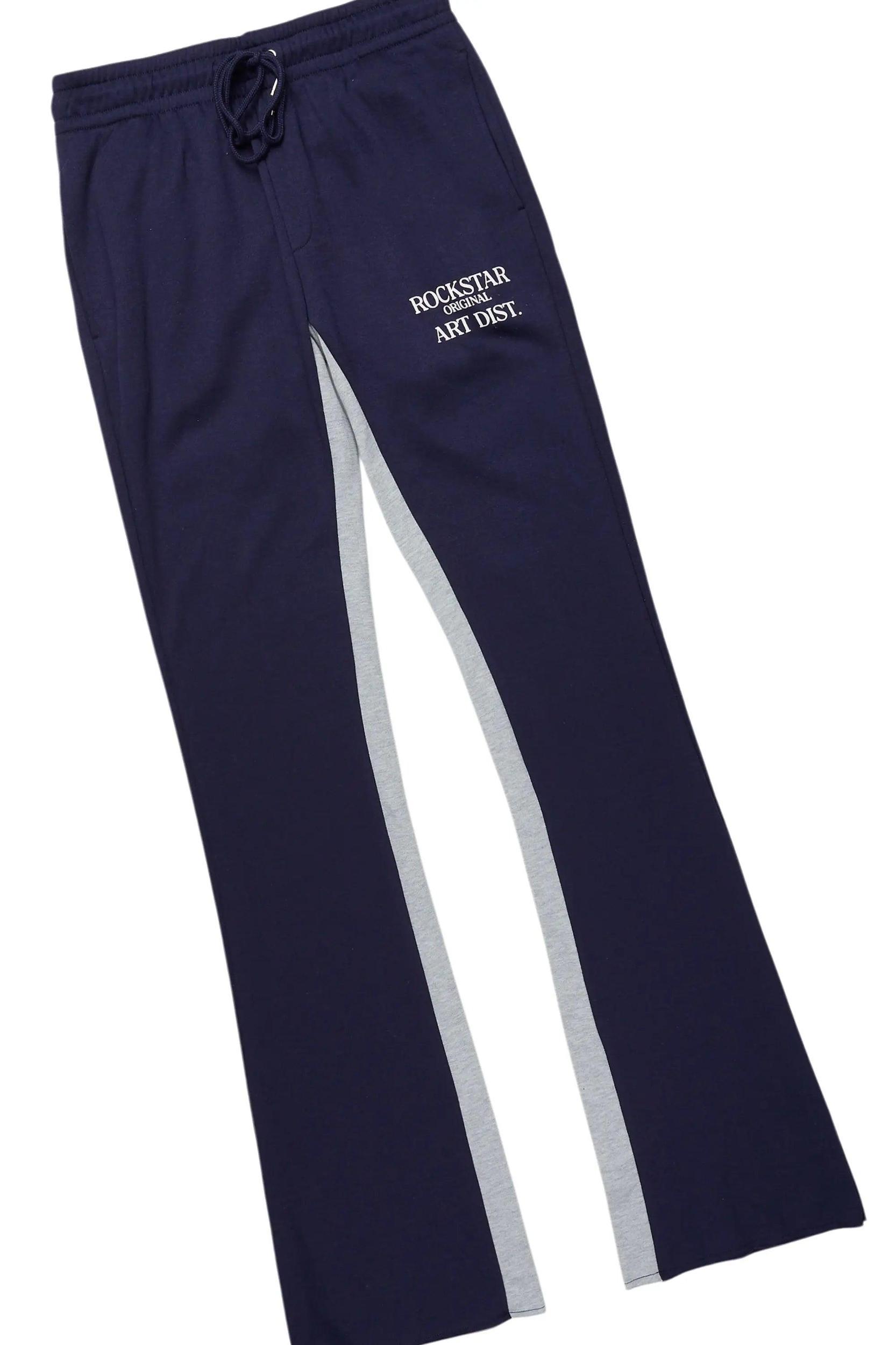 Briggs Heather Grey Long Sleeve T-Shirt/Baggy Pant Set Male Product Image