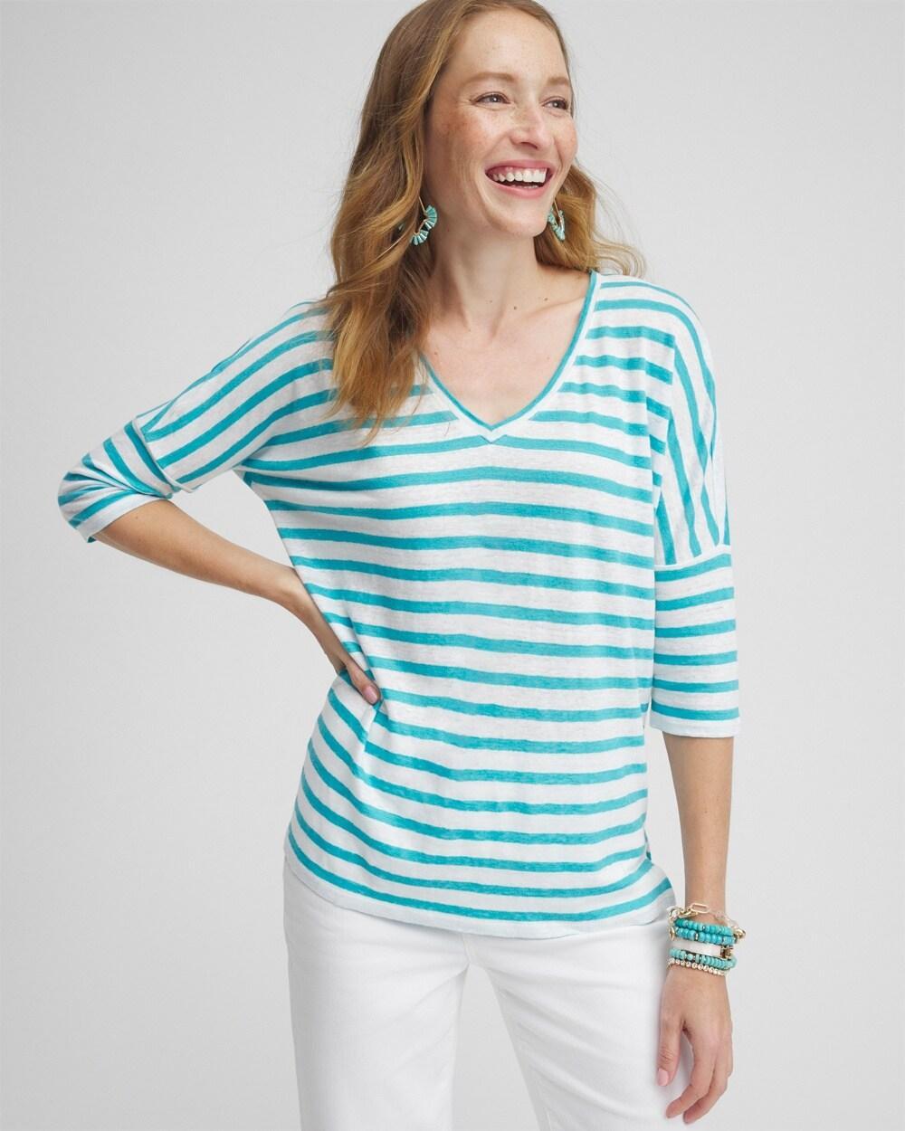 Linen Drop Shoulder Tunic Product Image