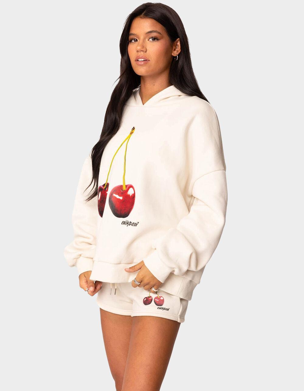 EDIKTED Mon Cheri Hoodie - BEIGE Product Image