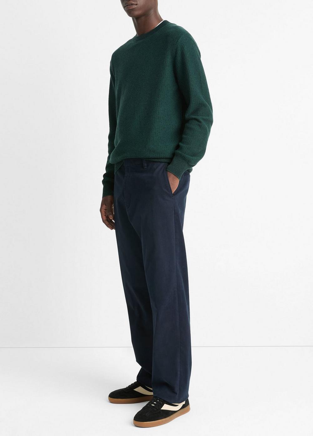 Mens Louie Relaxed Stretch-cotton Pant, Coastal Blue, Size 36 Vince Product Image