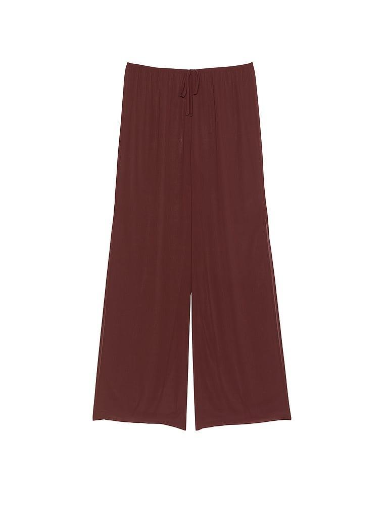 Beachwear Sheer Crinkle Wide-Leg Pants Product Image