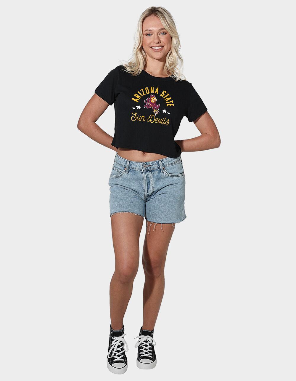 ARIZONA STATE UNIVERSITY Official Sun Devils Womens Cropped Tee Product Image