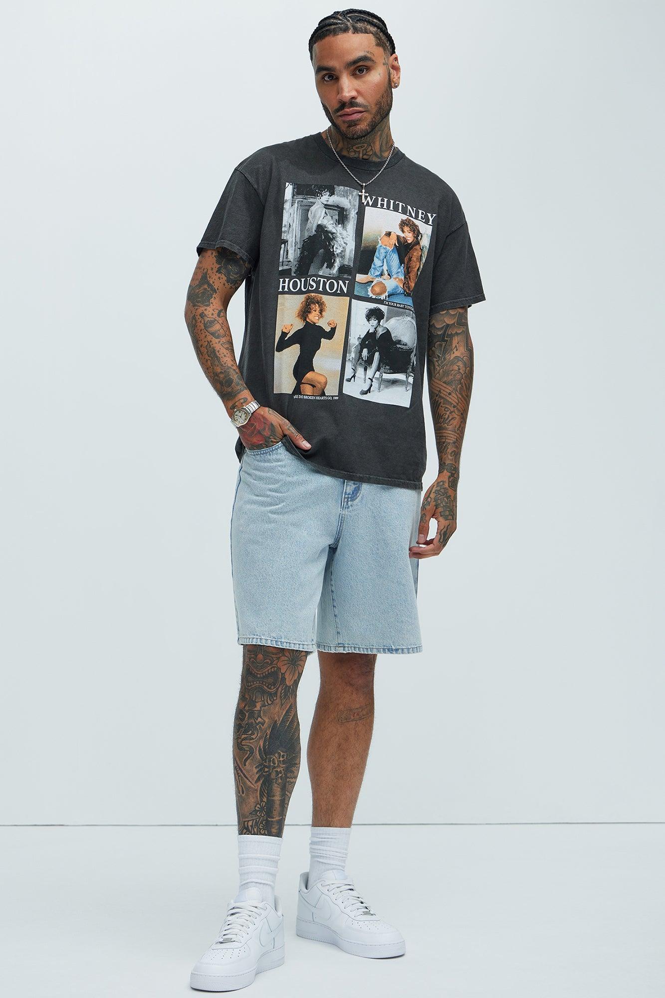 Whitney Houston Higher Love Short Sleeve Tee - Black Product Image