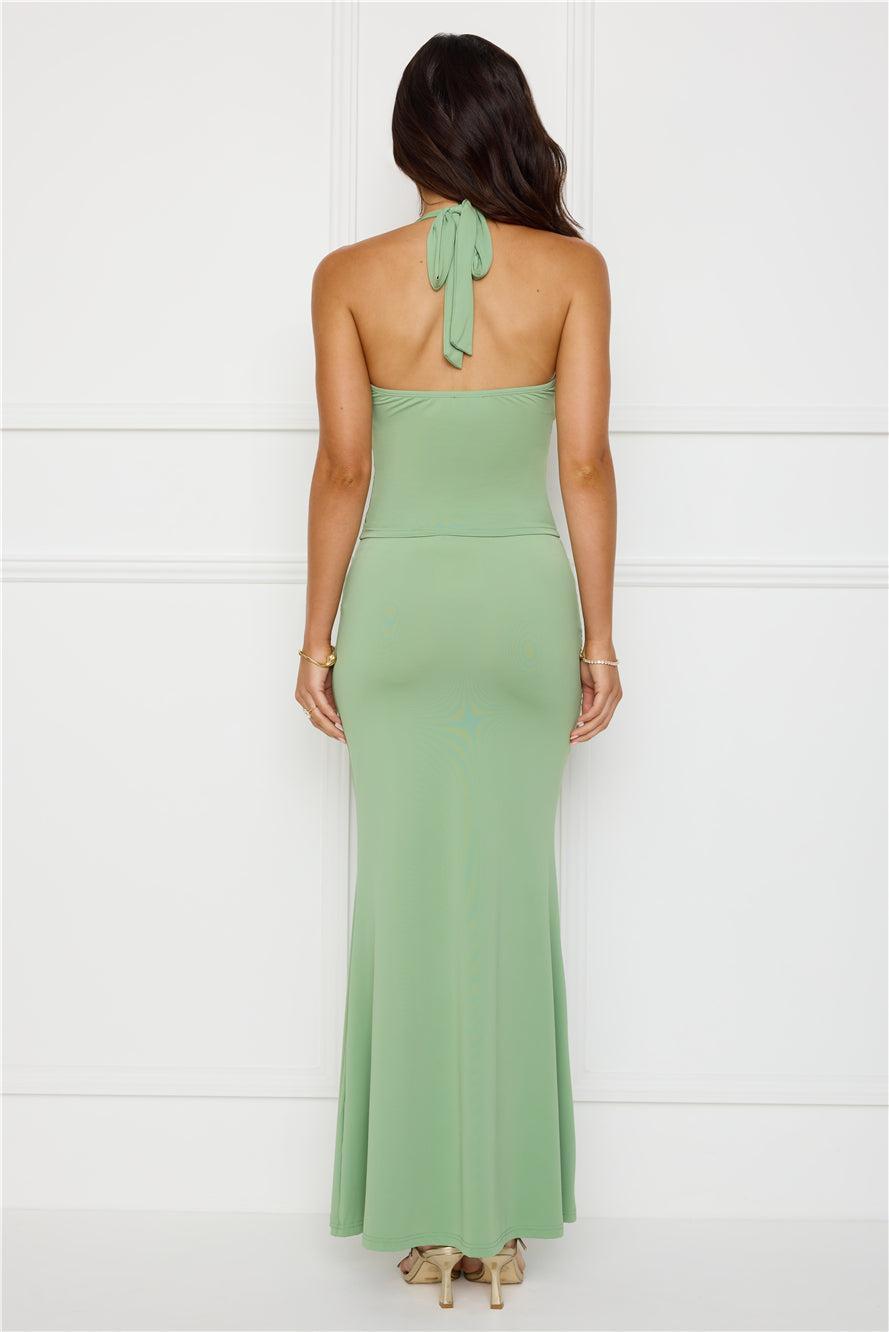 Starfish Beauty Halter Top Sage Product Image
