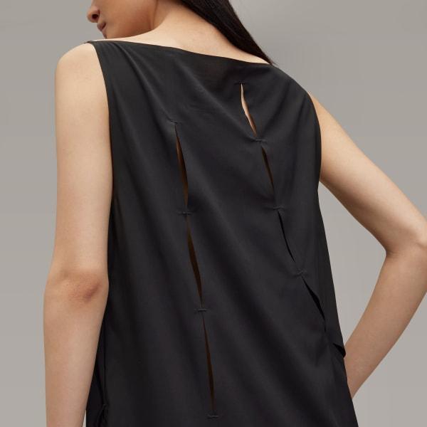 adidas Y-3 Slit Dress Black XS Womens Product Image