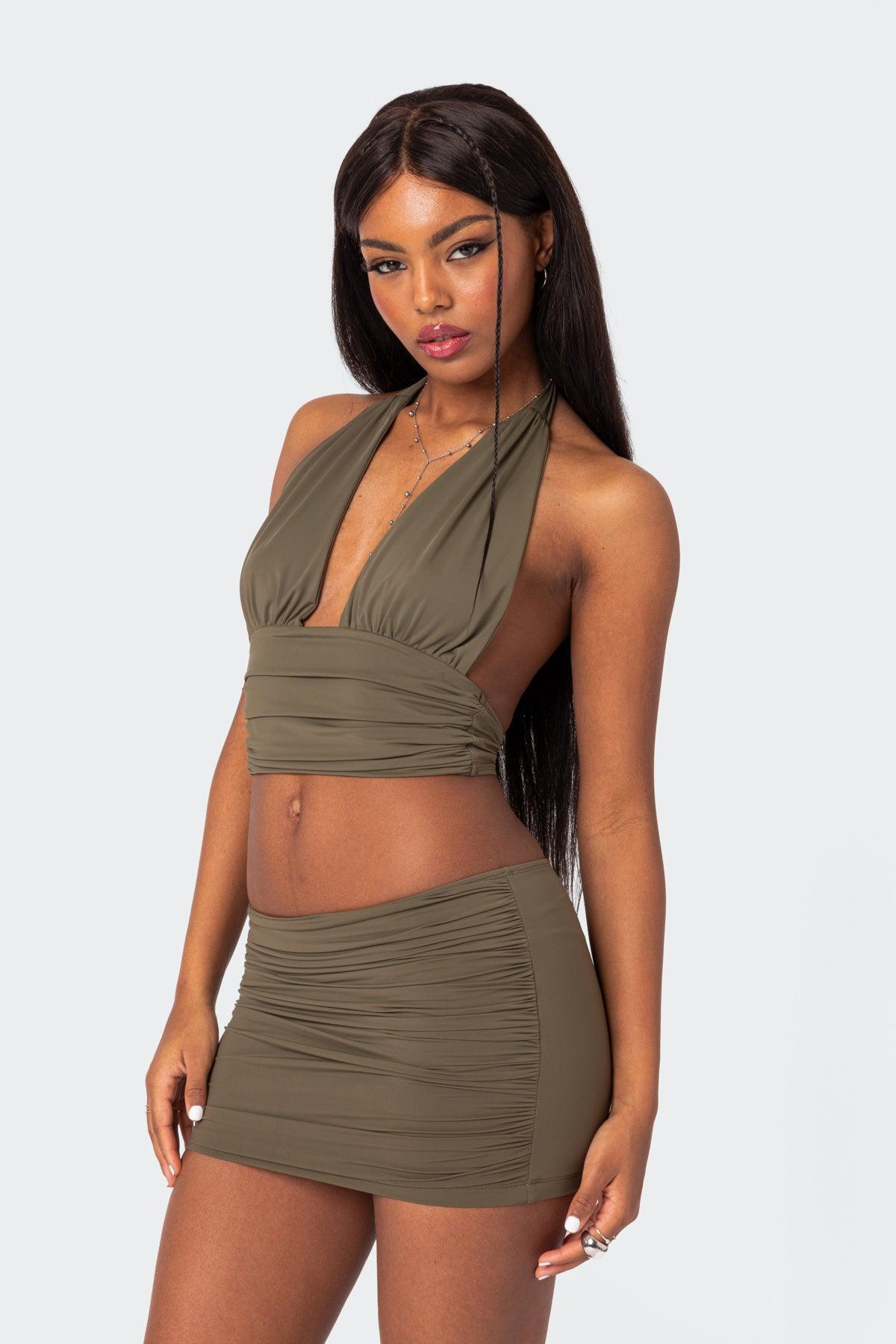 Kenya Gathered Mini Skirt Product Image