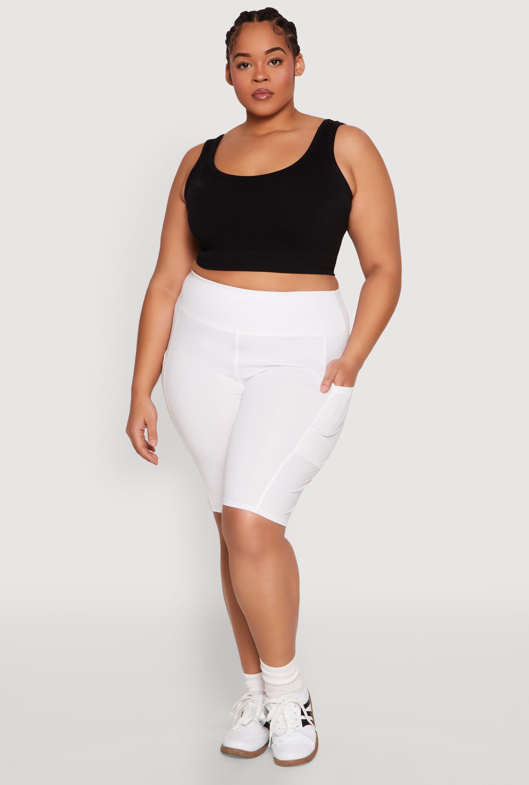 Womens Plus Size Spandex Biker Shorts Product Image