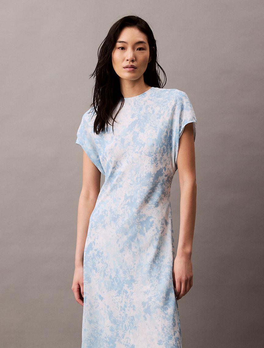 Chiffon Printed Sheath Dress Product Image
