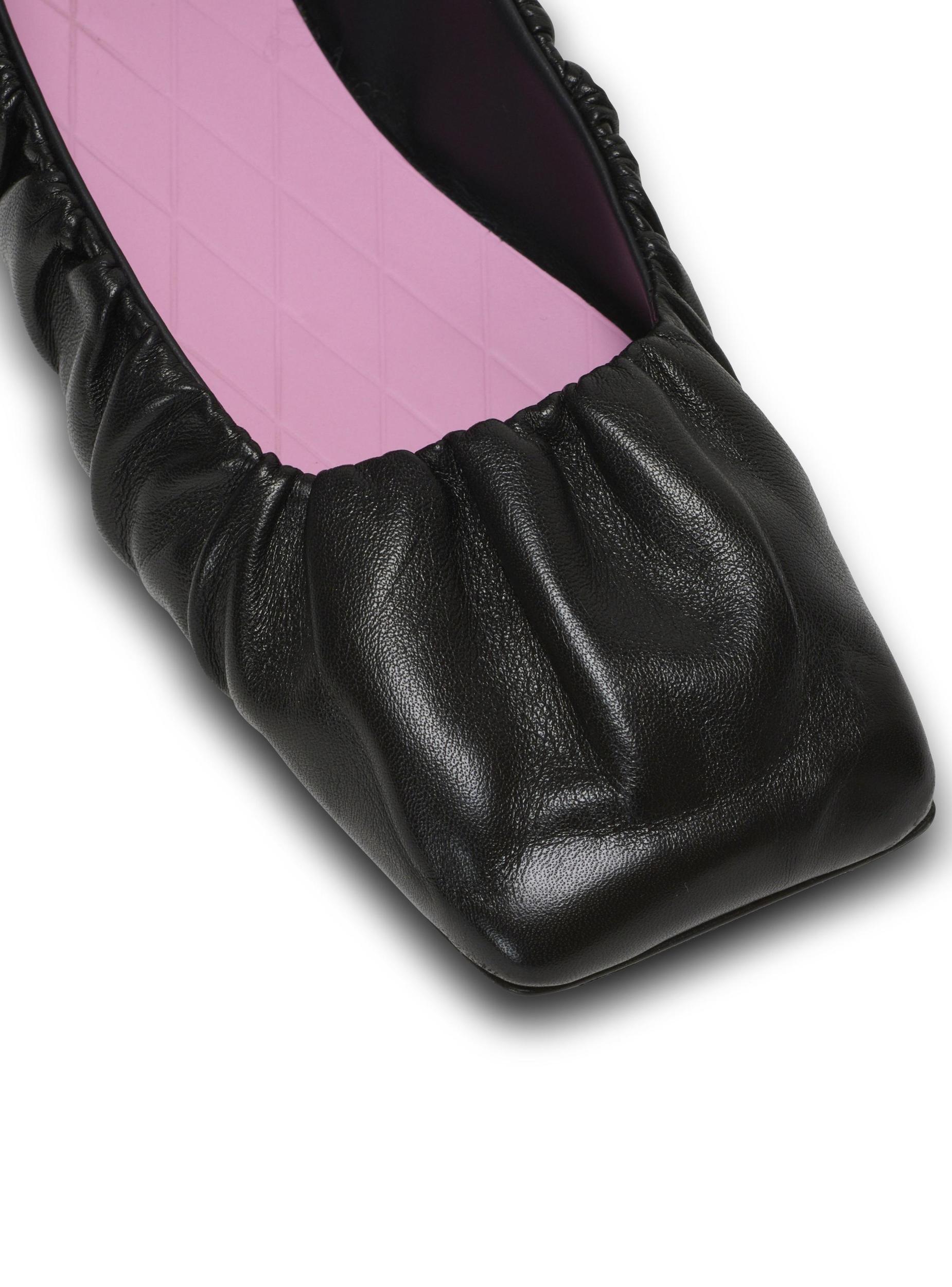 Eden ballet flats in gathered lambskin Product Image