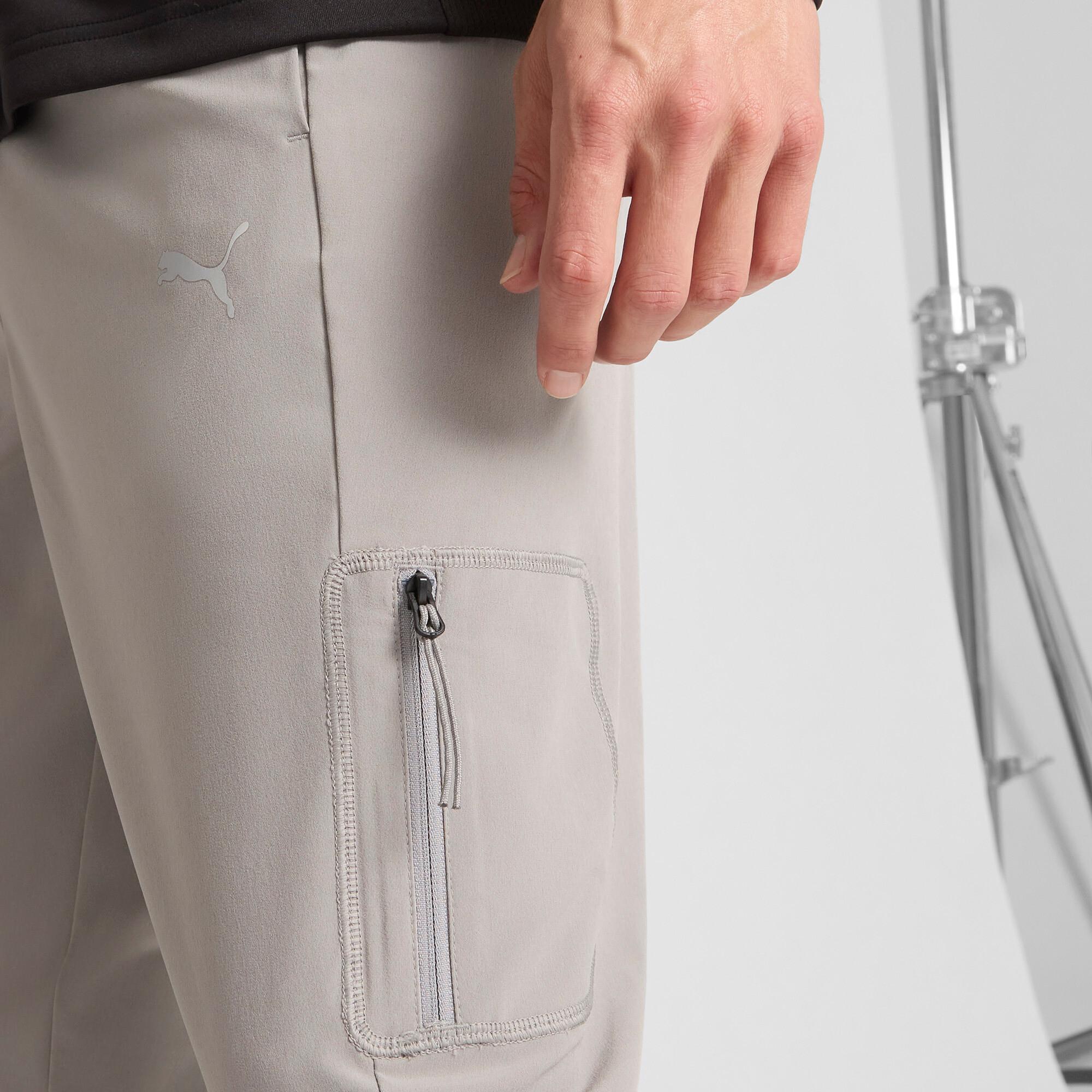 PUMA Flex Trend Men's Woven Pants in Grey Product Image
