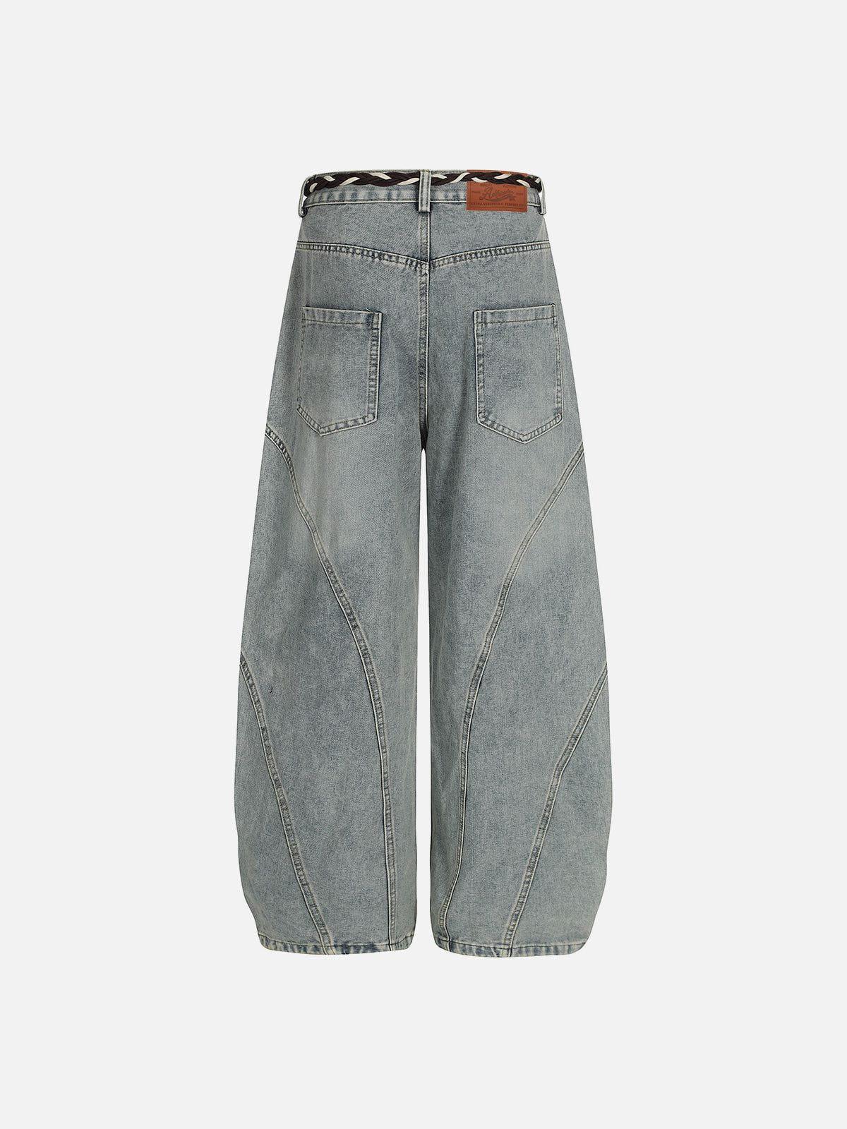 Aelfric Eden Rope Washed Baggy Barrel Jeans Product Image