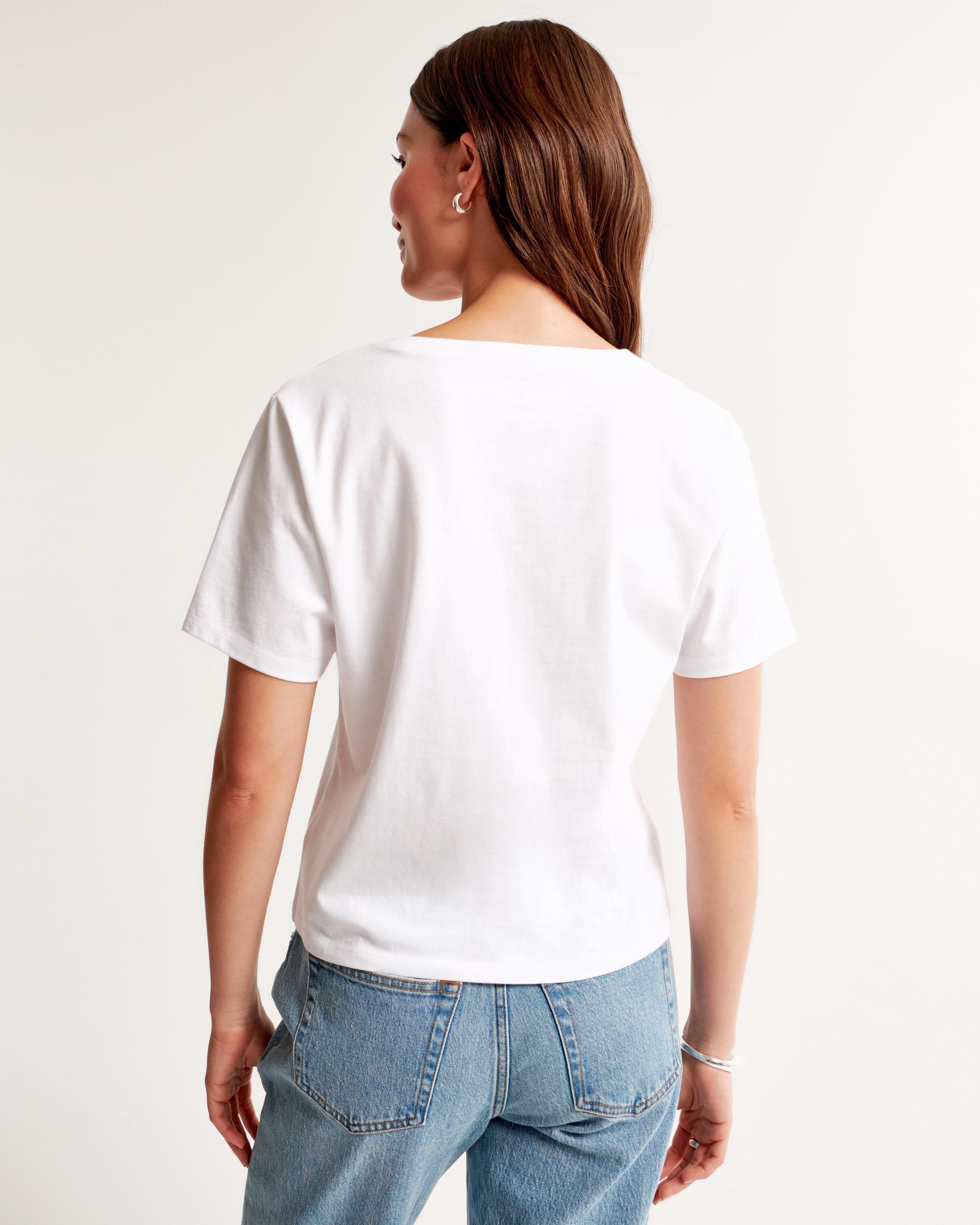 Premium Polished V-Neck Relaxed Tee Product Image