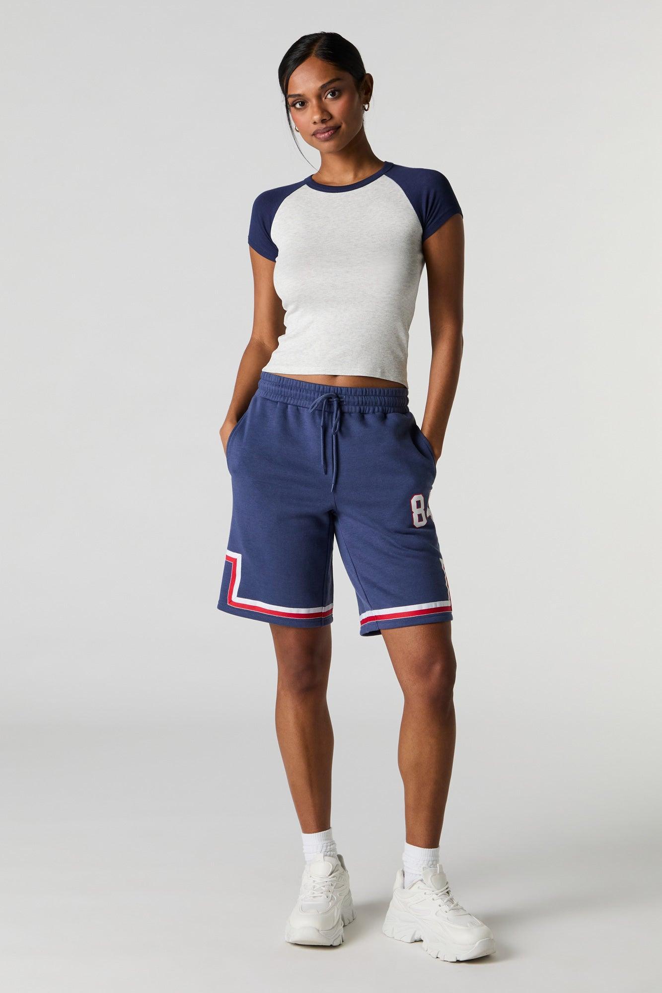 Graphic Fleece Boyfriend Short Female Product Image