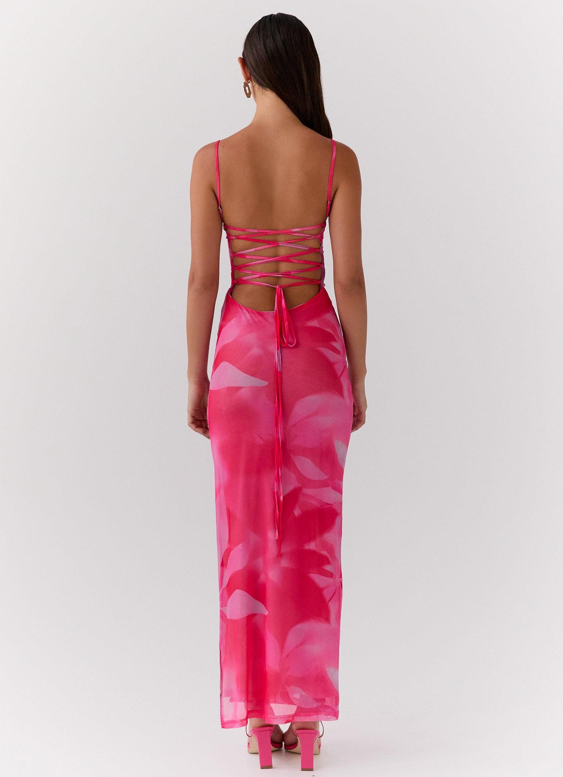 Life In Pink Maxi Dress - Abstract Bloom Product Image