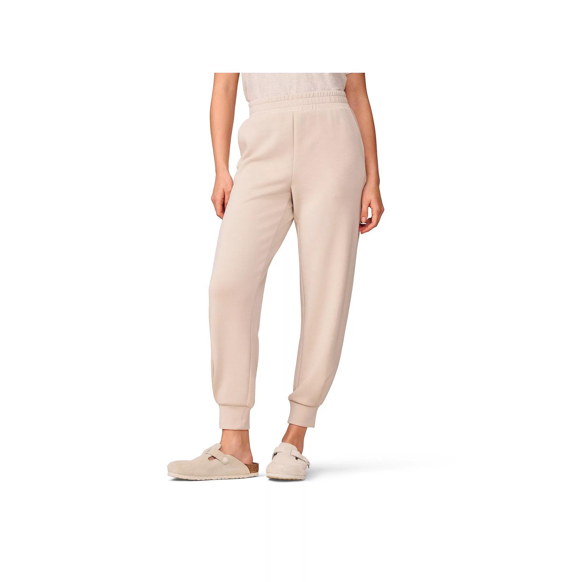 Women's Grey & Gray High-Rise Jogger Pants, Size: XL, Feather Gray Product Image