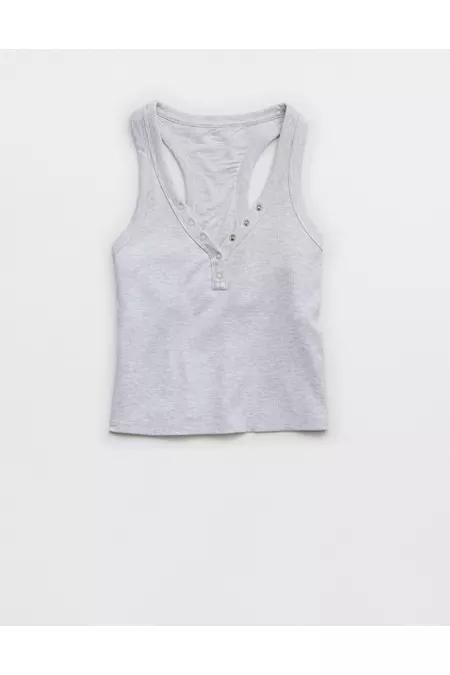 OFFLINE By Aerie Thumbs Up Heavyweight Henley Tank Top Women's Product Image