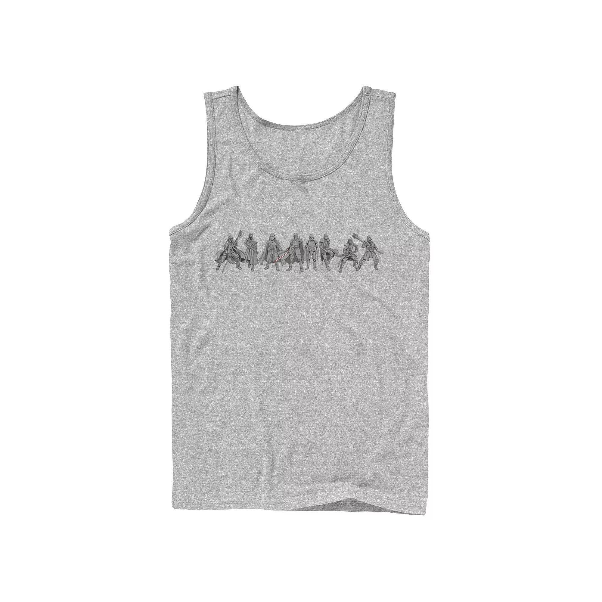 Men's Star Wars The Rise of Skywalker Knights of Ren Line Tank Top, Size: Large, Athletic Grey Product Image