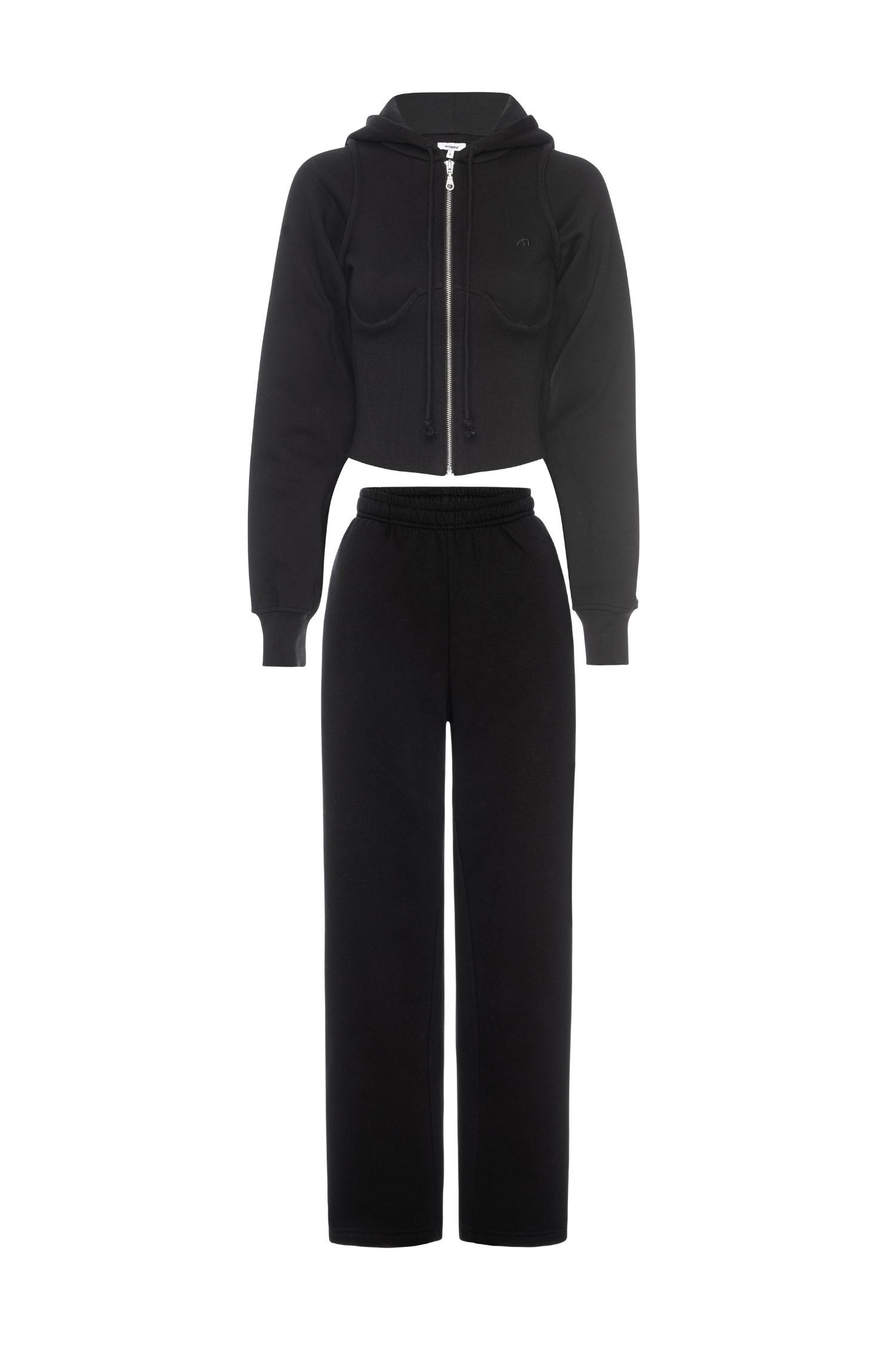 SADIE TOP + ZEV PANT - BLACK Product Image