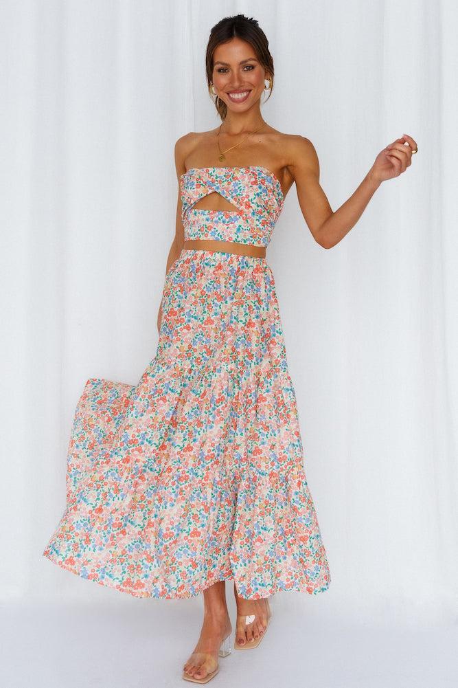 So Particular Maxi Skirt Floral Product Image