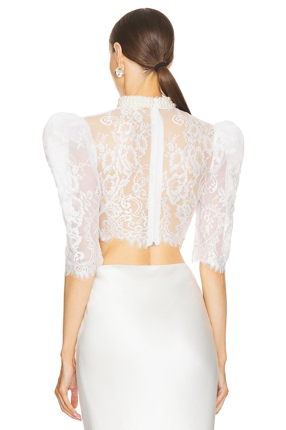 Cosette Blanc Top & Necklace Bronx and Banco Product Image