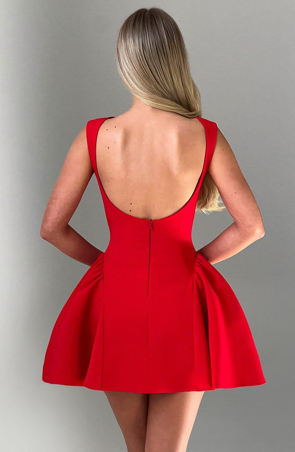 Yalina Mini Dress - Red Product Image