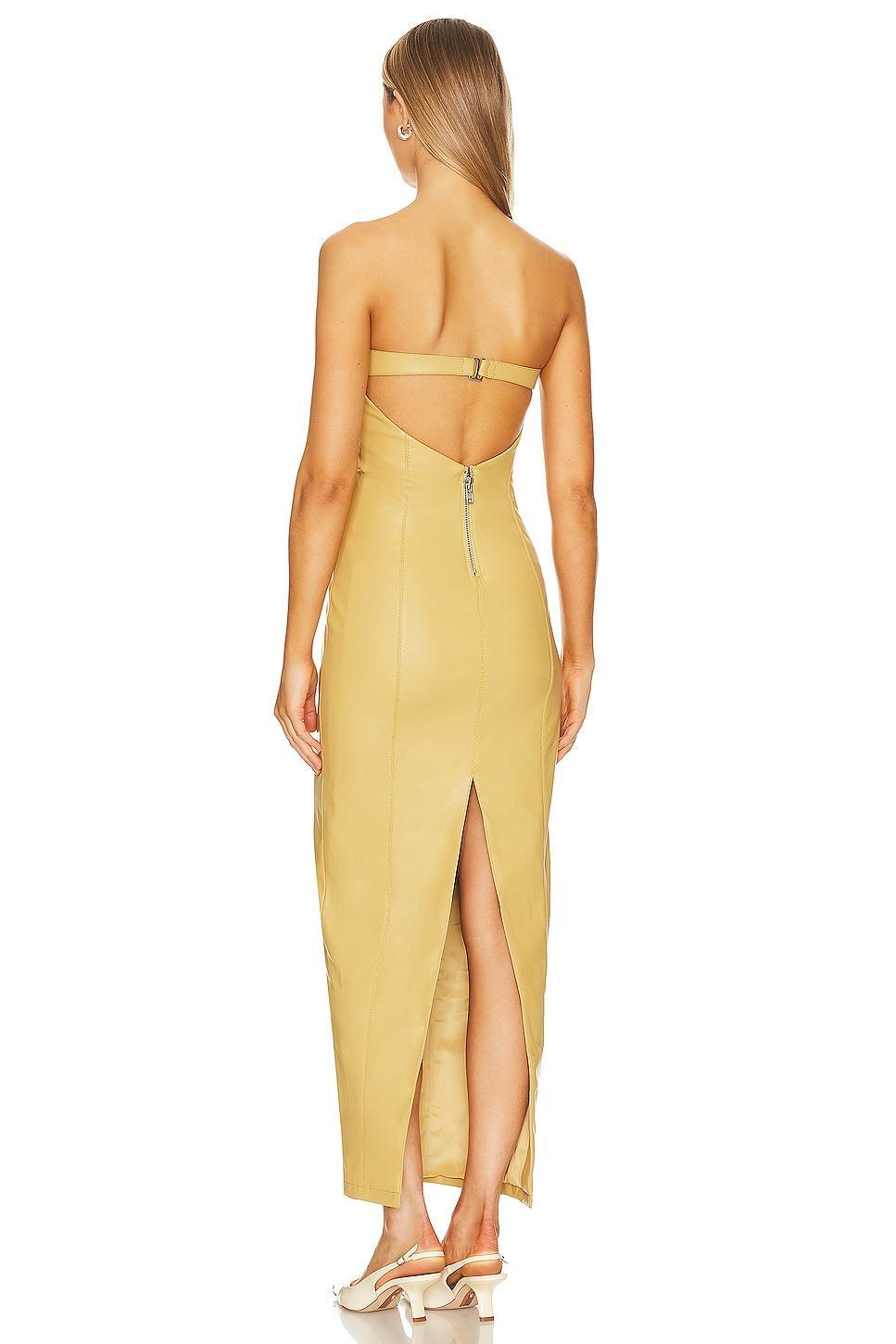 Bruna Faux Leather Maxi Dress Camila Coelho Product Image