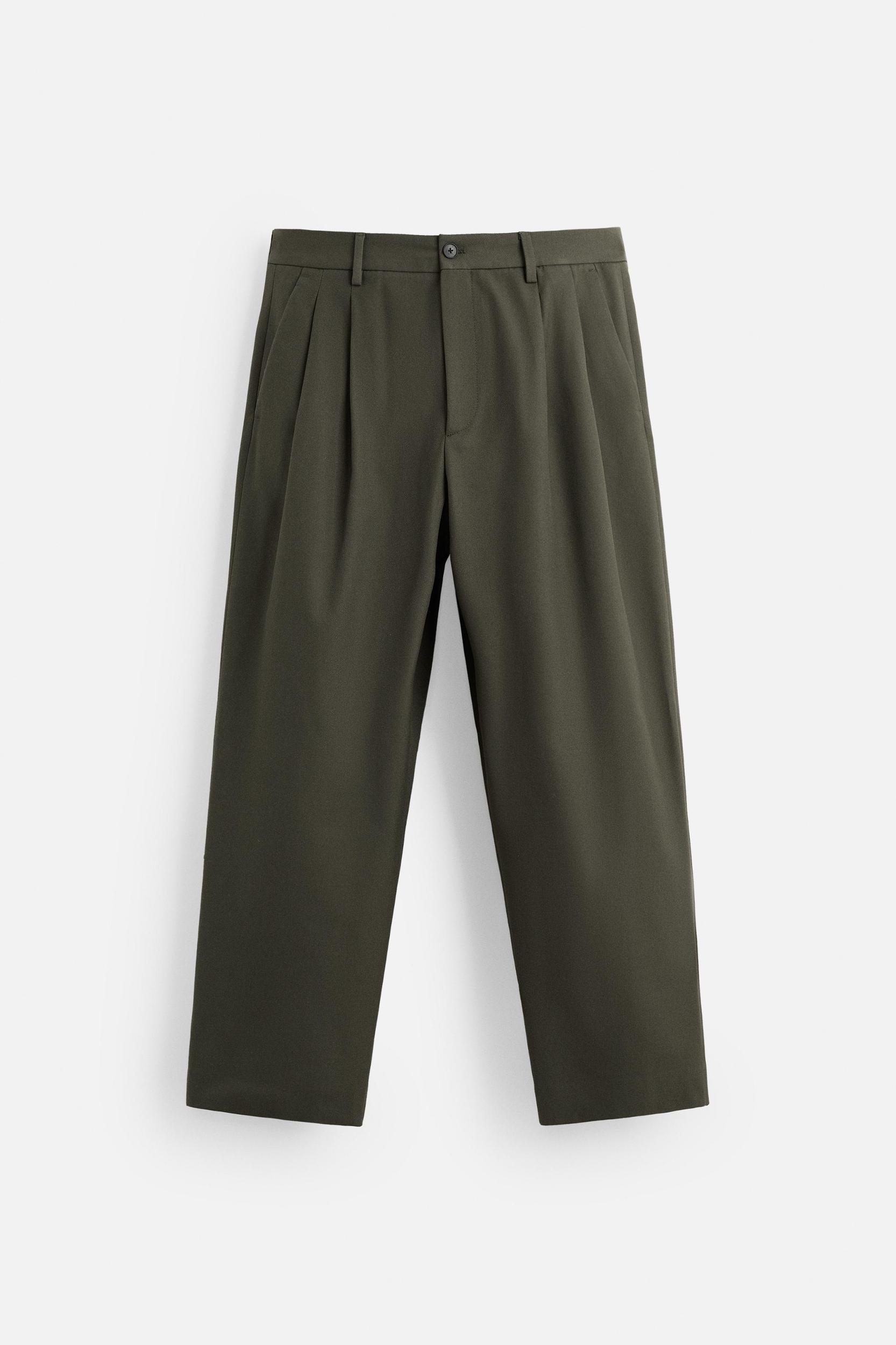RELAXED FIT PLEATED PANTS Product Image