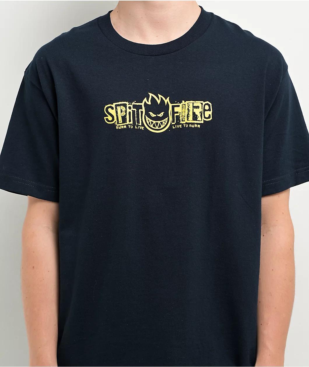 Spitfire Ransom Bighead Navy T-Shirt Product Image