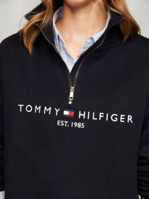 Half-Zip Embroidered Logo Sweatshirt Product Image