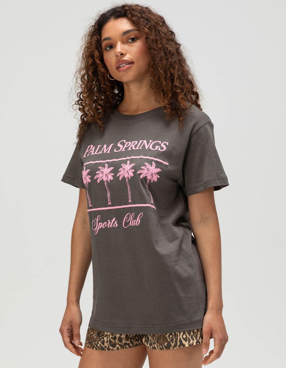 RSQ Womens Palm Springs Puff Boyfriend Tee - CHARCOAL Product Image