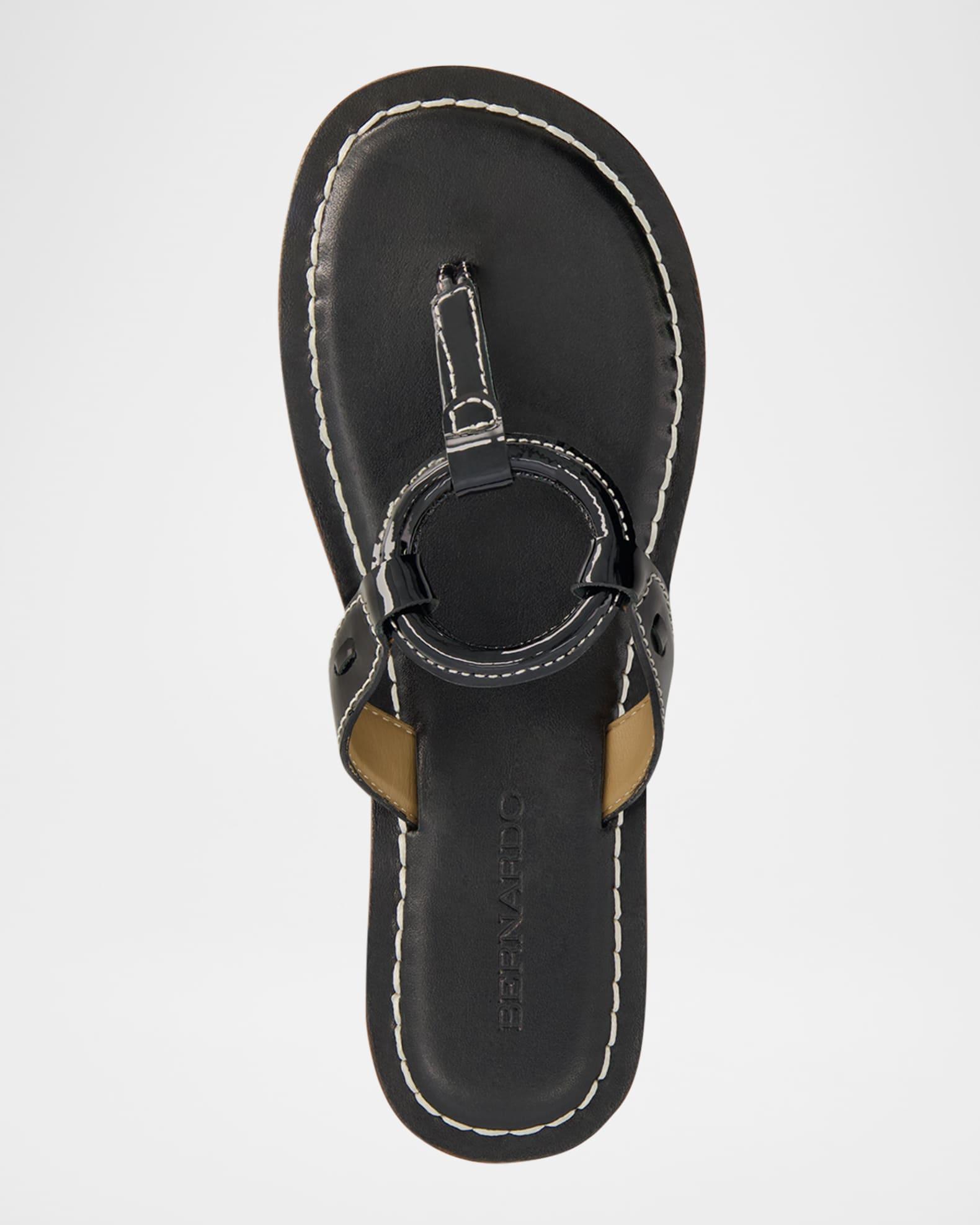 Matrix Patent Leather Flat Thong Sandals Product Image