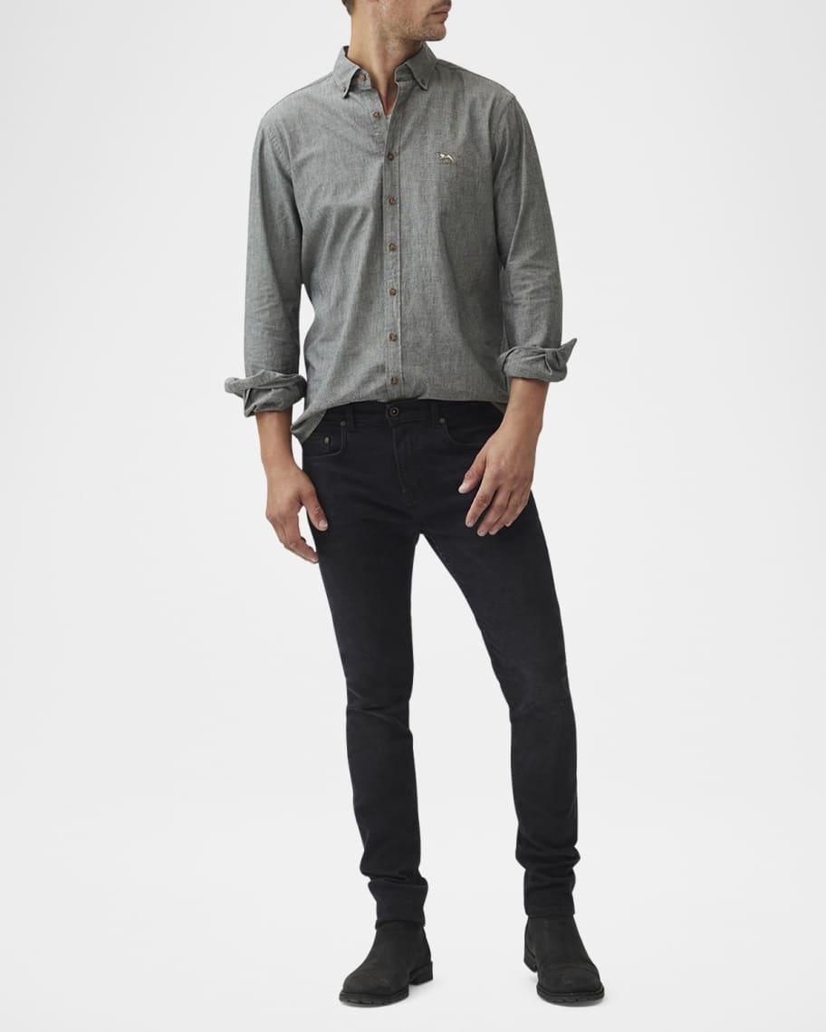 Mens Kirklands Chambray Sport Shirt Product Image