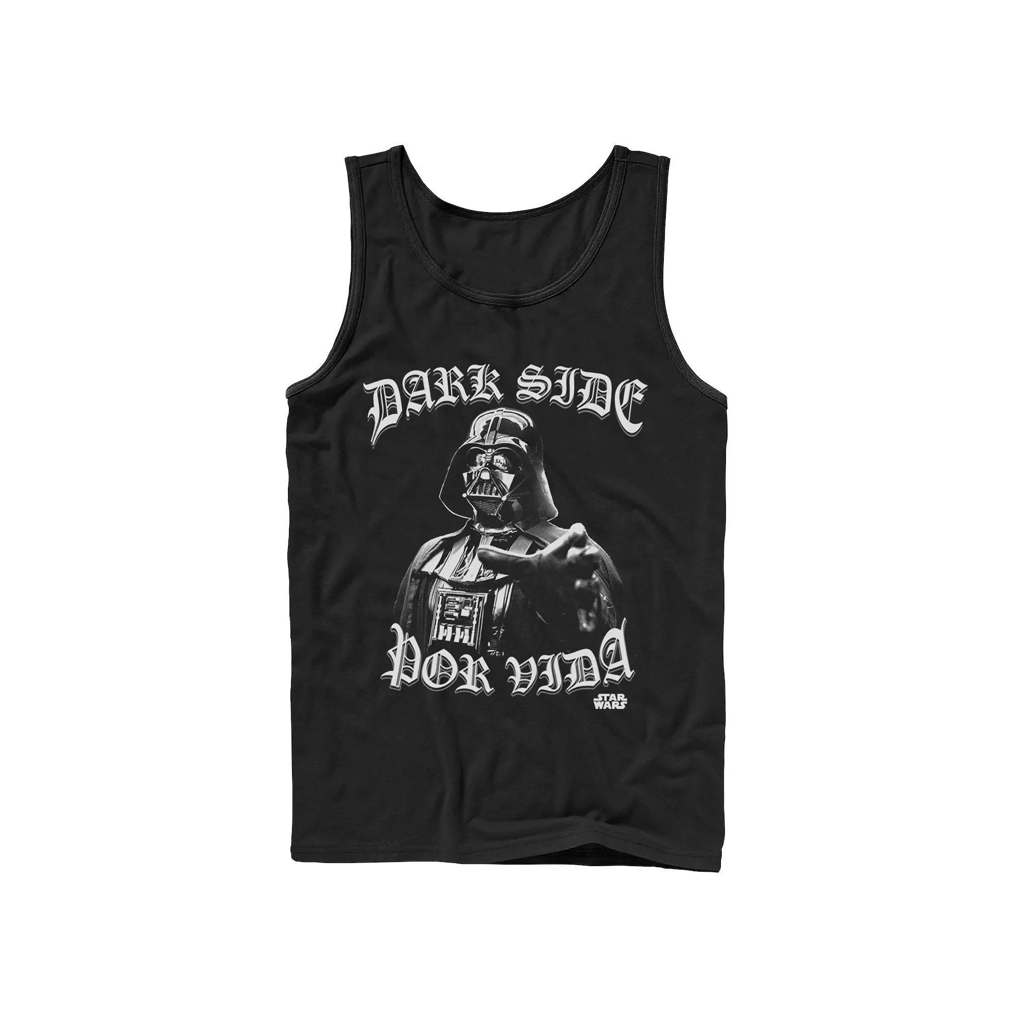 Men's Gonzales Darth Vader Dark Side Por Vida Portrait Tank Top, Size: XL, Black Product Image