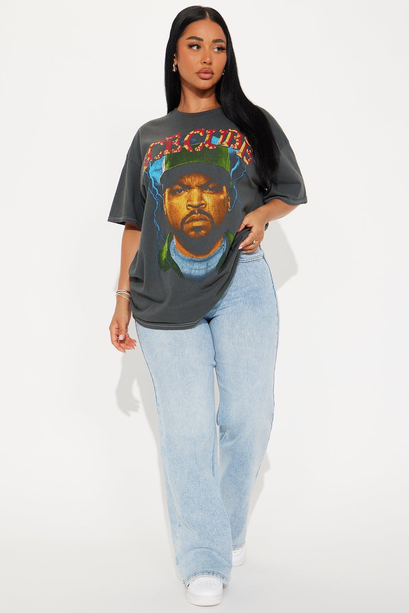 Ice Cube Jumbo Washed Oversized Tee - Black Product Image