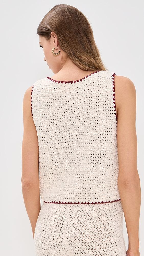 VRG GRL Stella Crochet Vest | Shopbop Product Image