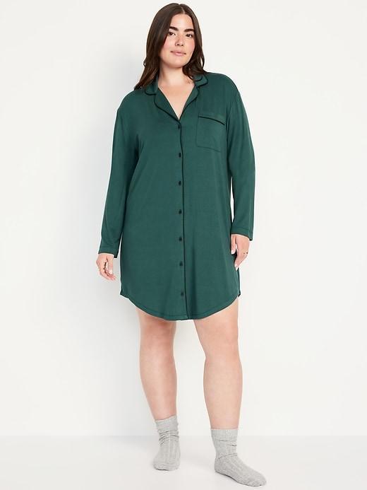 Knit Jersey Sleep Shirt Product Image