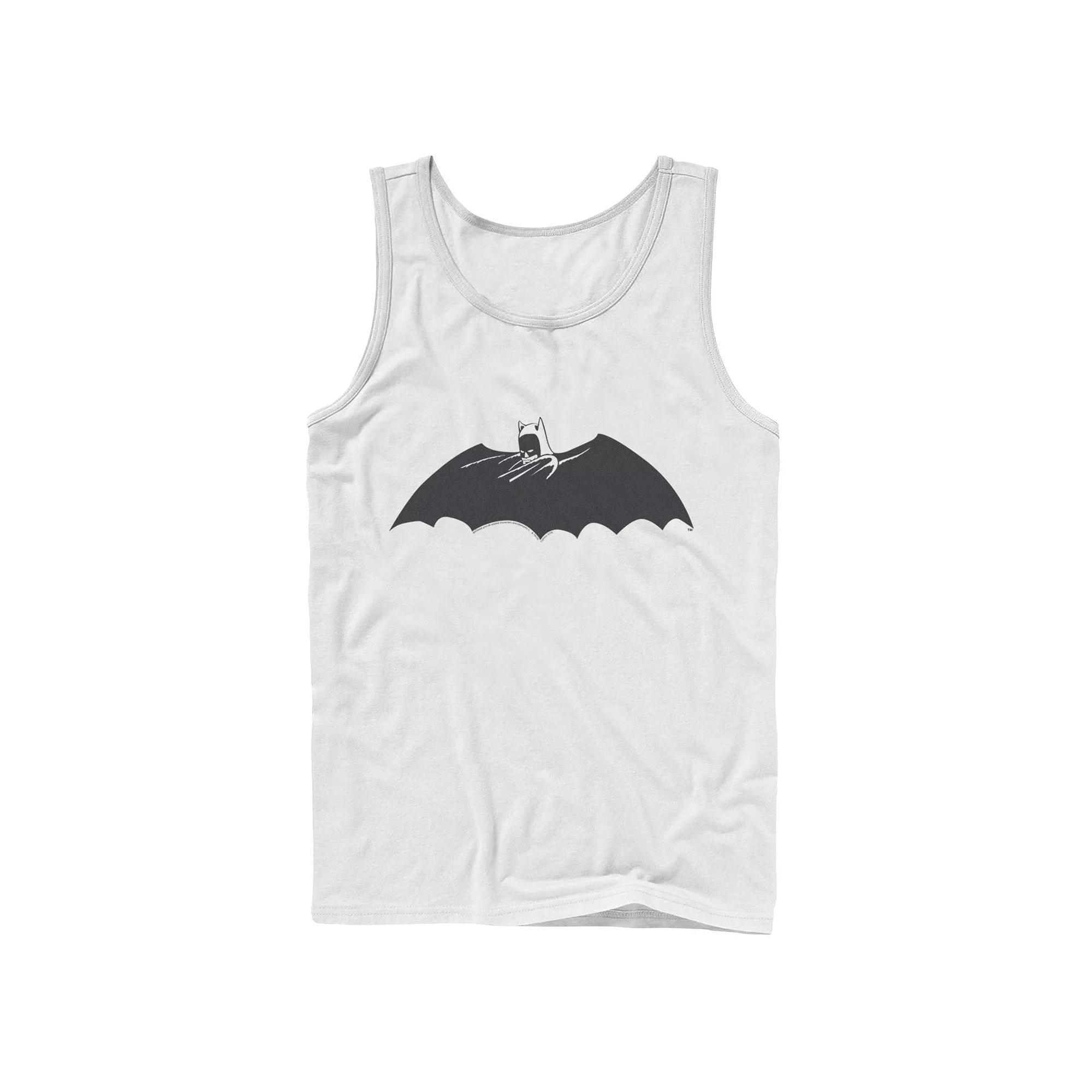 Men's DC Comics Batman Side Portrait Logo Tank Top, Size: Small, Grey Product Image