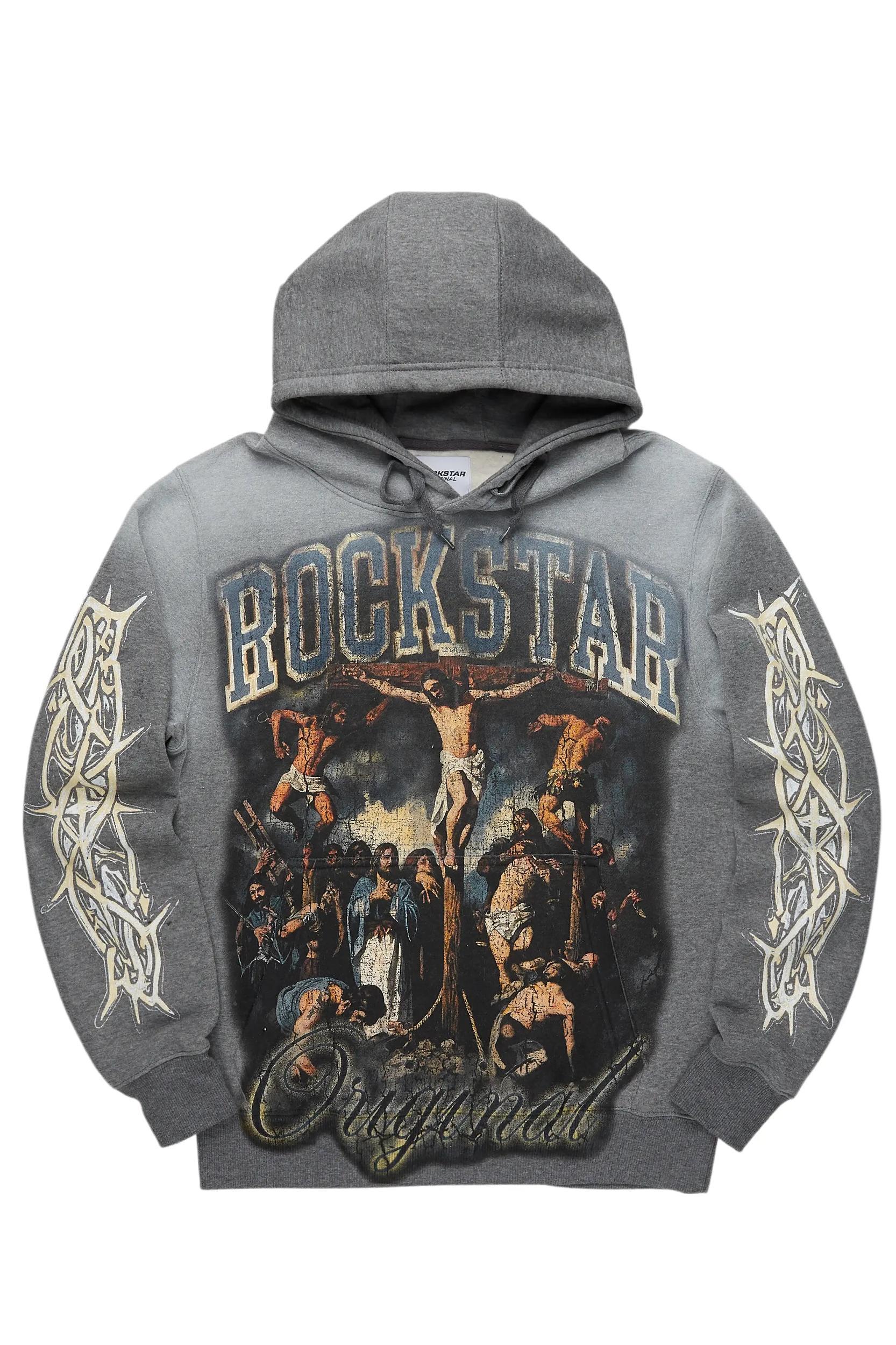 Ligia Heather Grey Oversized Hoodie Female Product Image