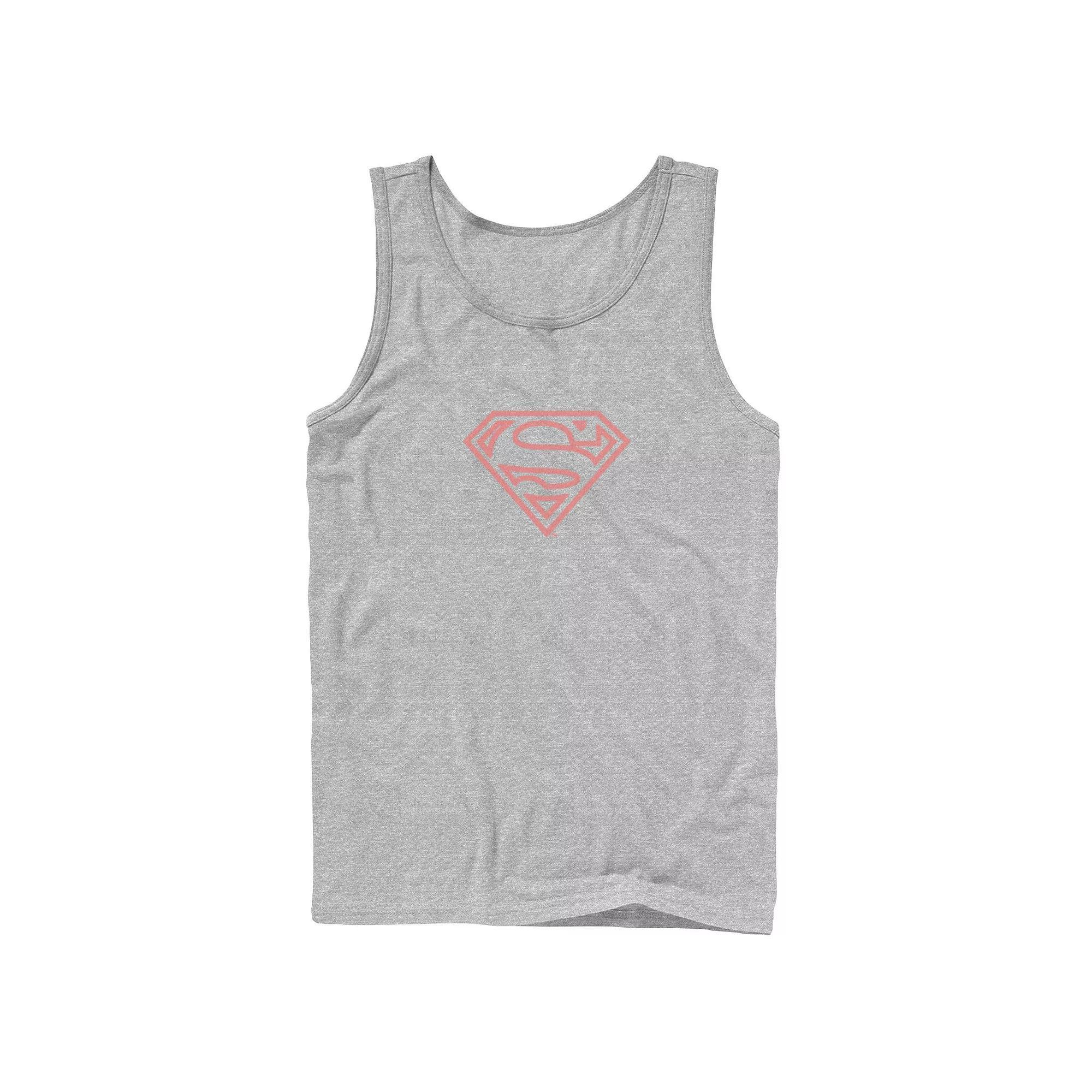 Men's RugRats Character Circle Logo Tank Top, Boy's, Size: Large, Athletic Grey Product Image