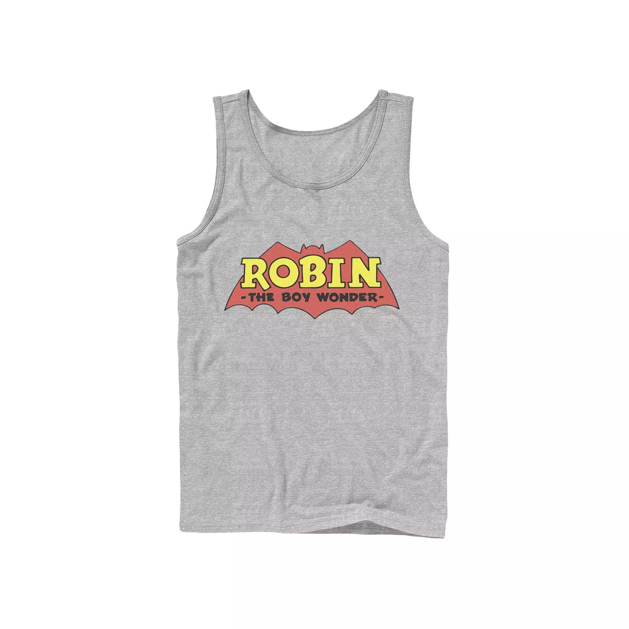 Mens DC Comics Robin The Boy Wonder Classic Logo Tank Top Blue Product Image