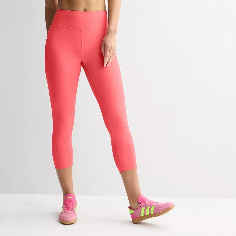Women's Tek Gear® Ultrastretch Pocket High-Waisted Capri Leggings, Size: XL, Parrotoral Product Image